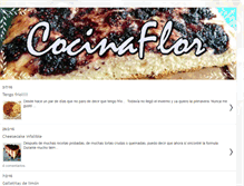 Tablet Screenshot of cocinaflor.com